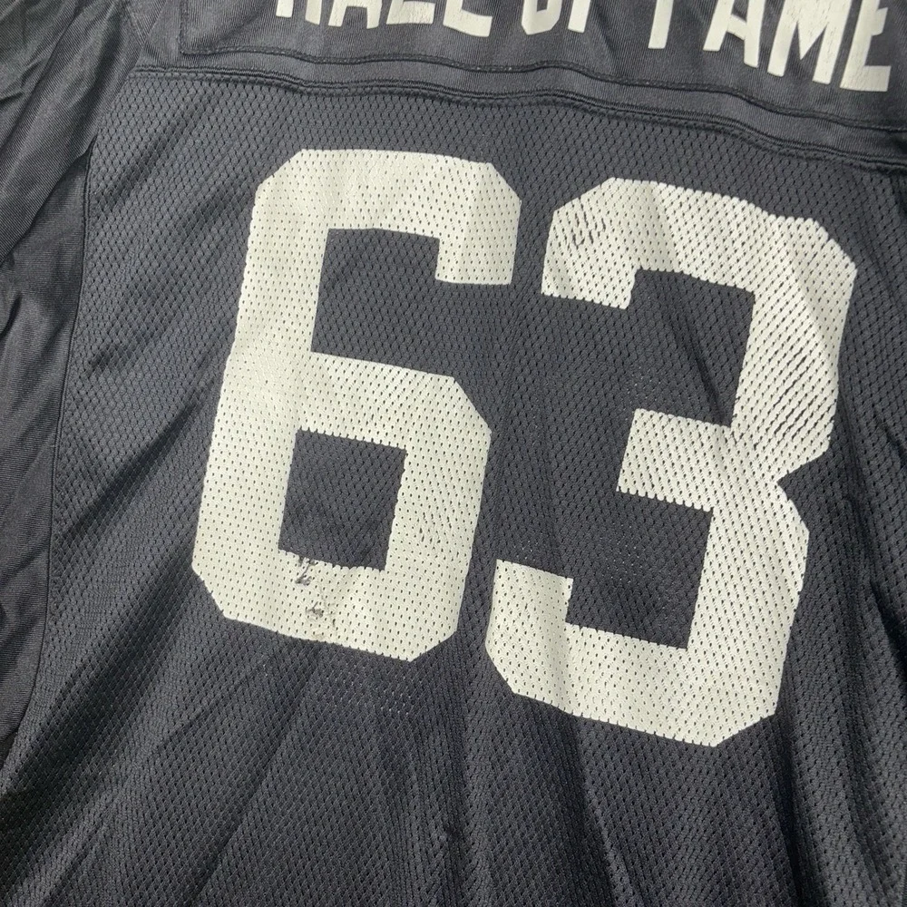 Pro Football Hall of Fame Canton Ohio Jersey Mens Large #63 Reebok Black Nylon